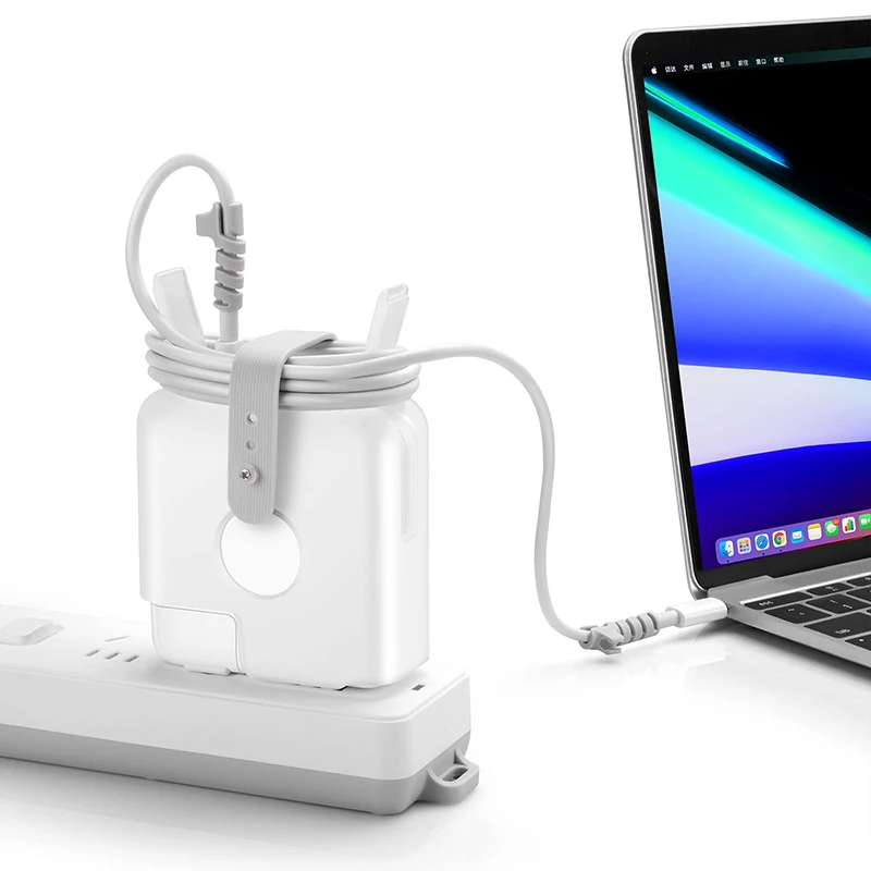 Étui pour câble et chargeur Macbook Air Pro : organisateur de protection pour alimentations jusqu'à 140 W, comprend 96 W.