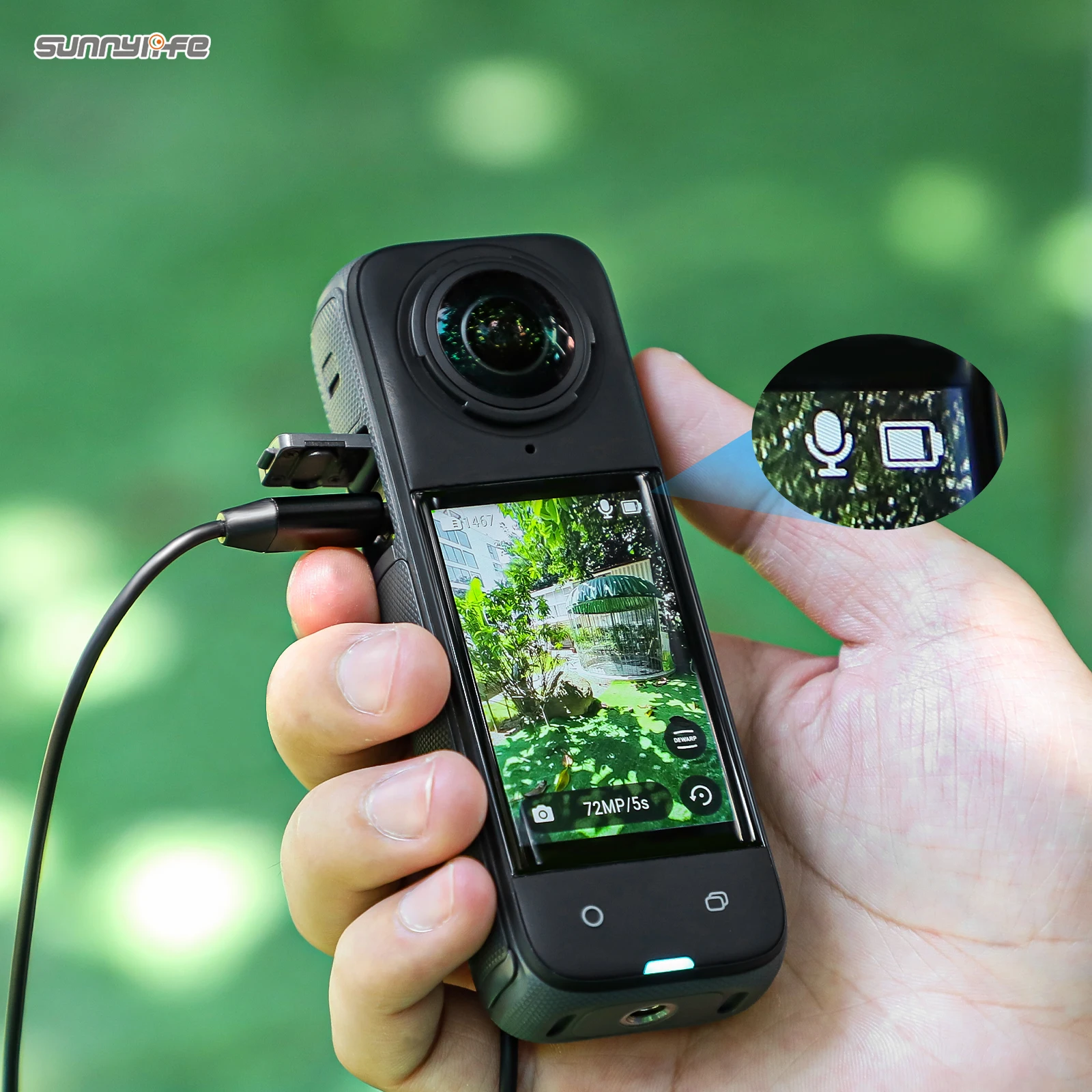 ميكروفون lavalier صغير ، مشبك ، لتسجيل الفيديو ، أداء المعيشة ، insta360 x4/pocket 3/العمل 3