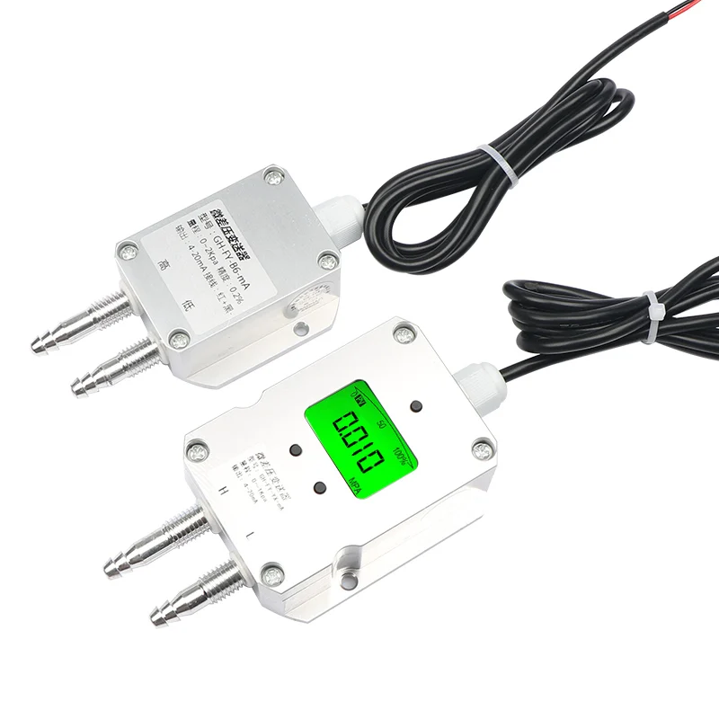 Differential pressure wind pressure transmitter Differential pressure transmitter sensor with high precision and good stability