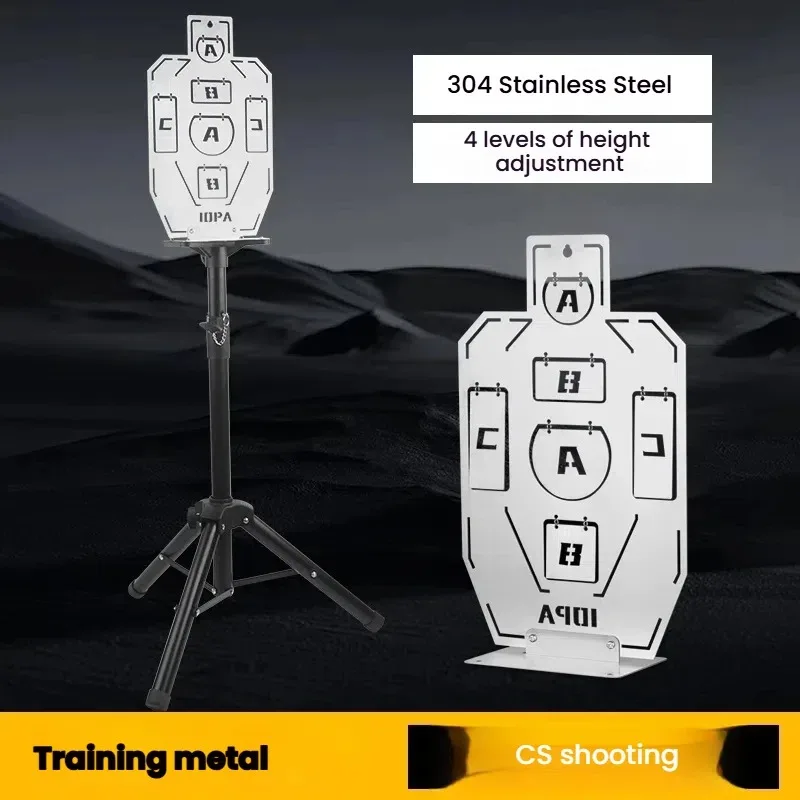 IDPA roestvrij staallegering doeltraining dummy voor Real-Life CS Metal Shooting Toy Gun Target