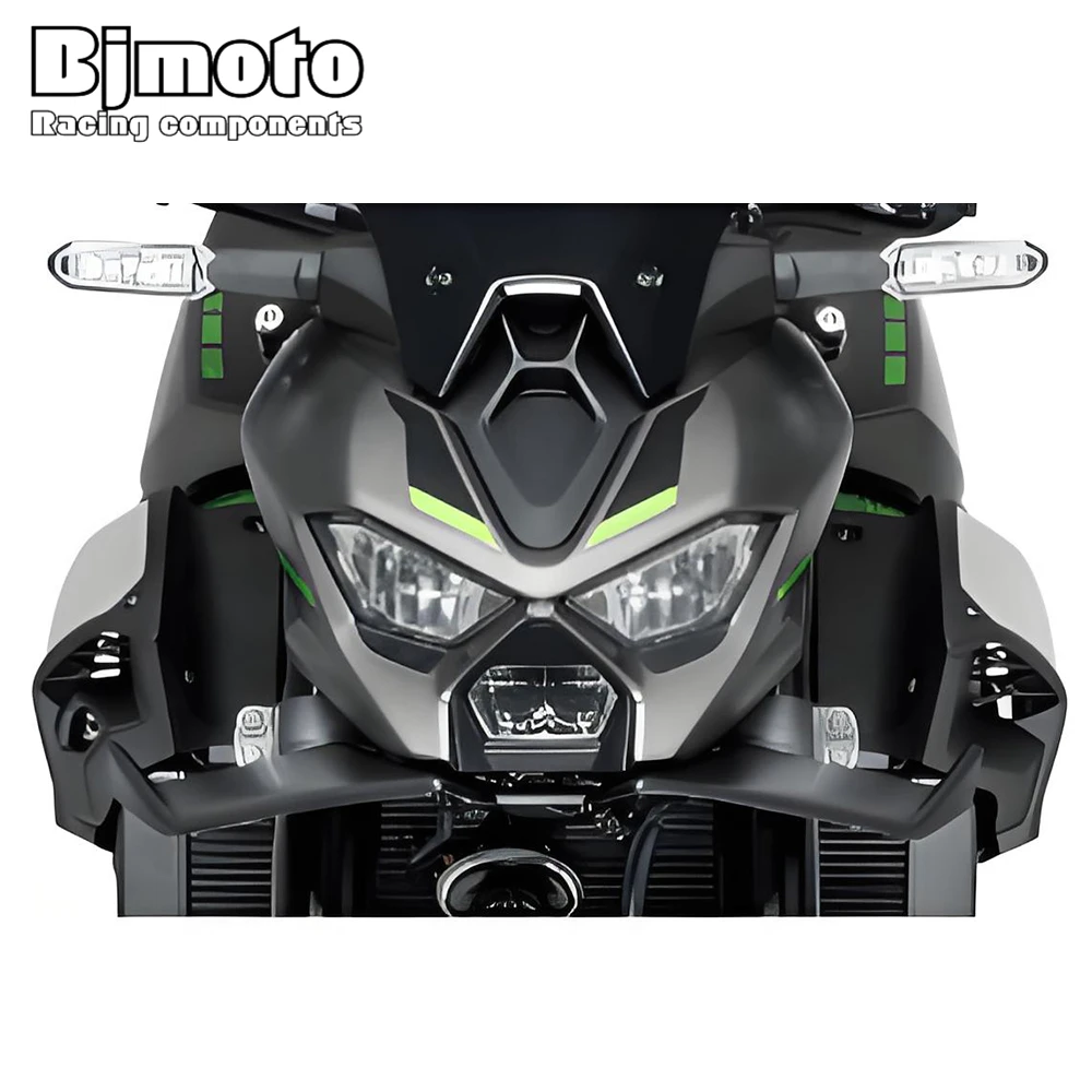 Für KAWASAKI Z900 Z900SE 2025 2026 Flügel-Downforce-Frontspoiler Naked Aerodynamische Verkleidung Schnabelverlängerung Verkleidungsschutz