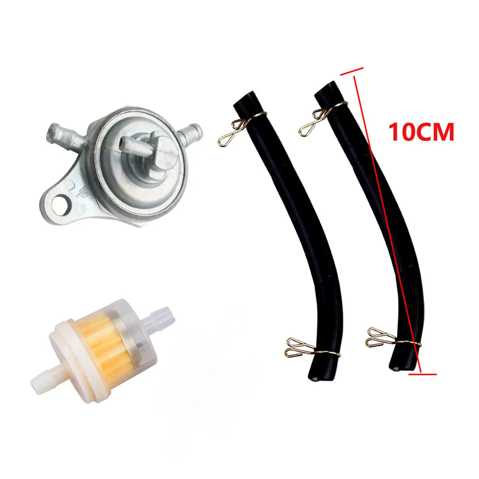 مضمنة الوقود صمام بيتكوك اغلاق التبديل Carb سبائك الألومنيوم ثلاثة حفرة مضخة زيت ل 50CC 125CC 150CC GY6 محرك البنزين سكوتر