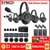 SYNCO Xtalk X5 Xtalk X2 X3 sistema de intercomunicación con auriculares inalámbricos comunicación 2,4G micrófono inalámbrico para escenario de estudio en vivo de películas
