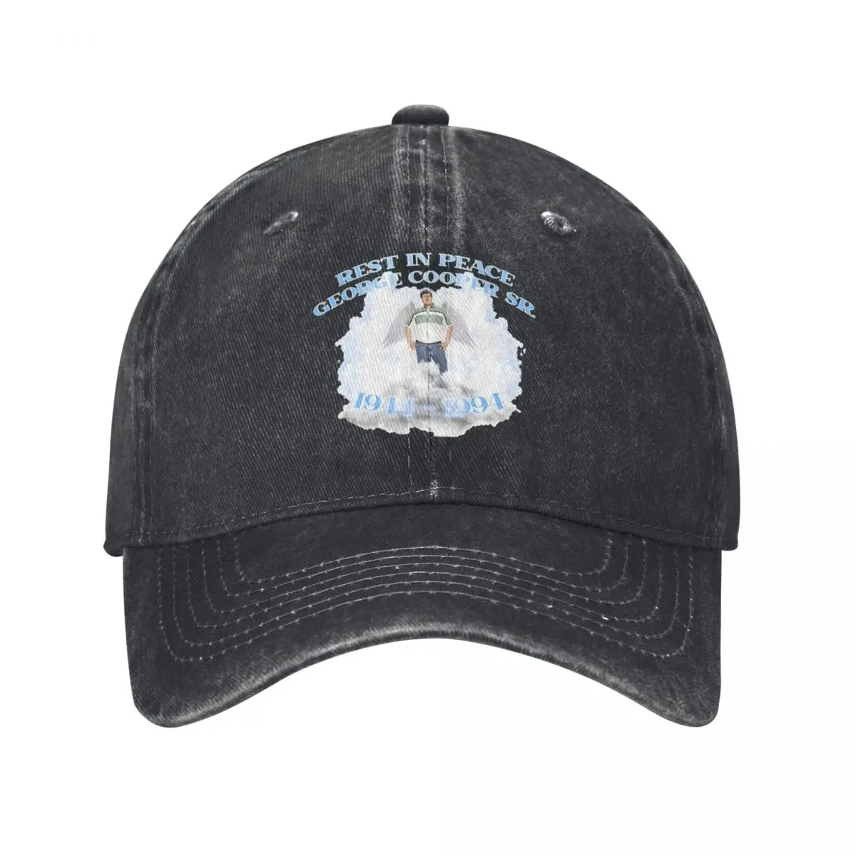 

Rest In Peace George Cooper Trucker Hat Fashion Distressed Washed Funny Young Sheldon TV Series Dad Hat Casquette For Adjustable