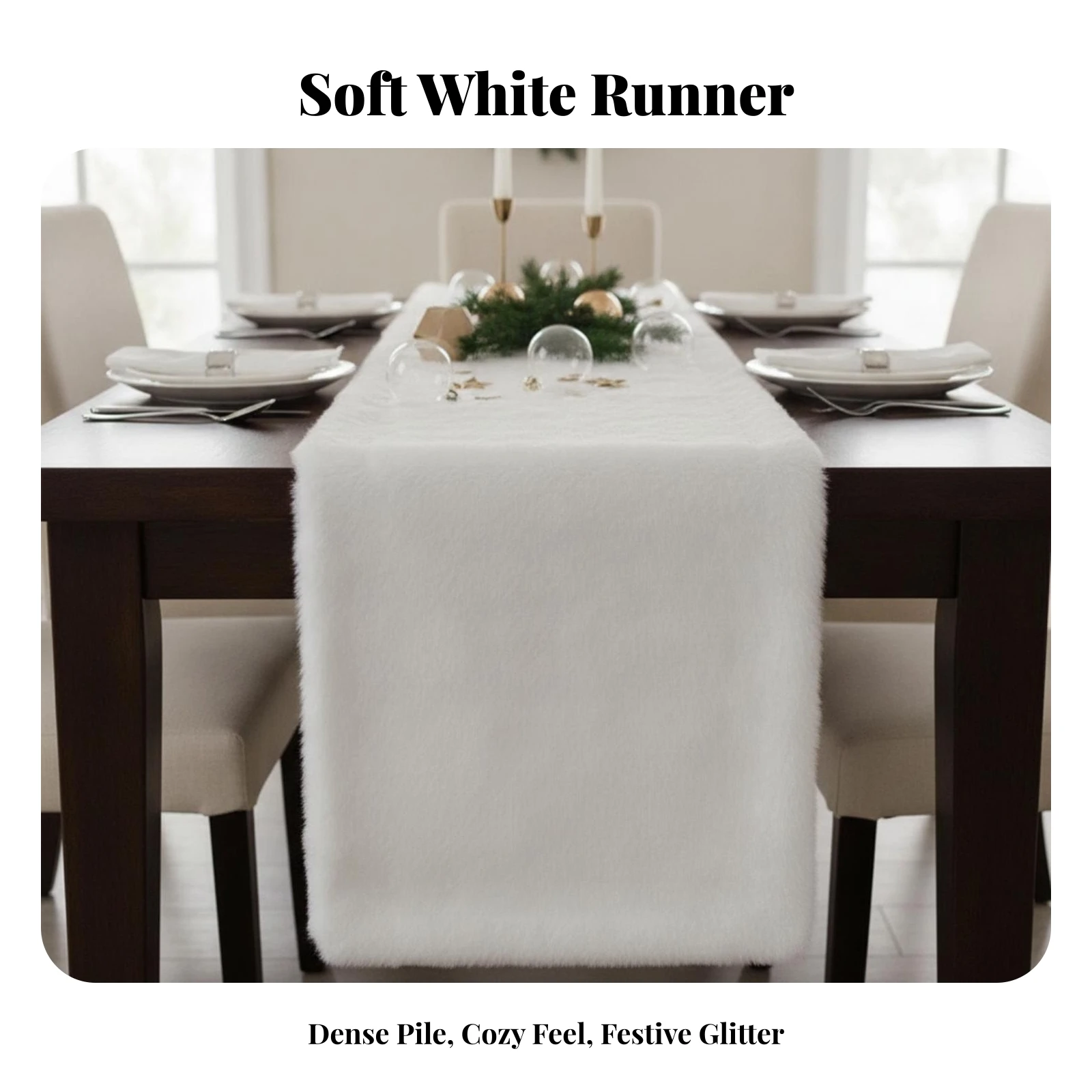 Soft Table Runner Soft Dining Table Runner Lightweight Oblong for Coffee Tables, Themed Events