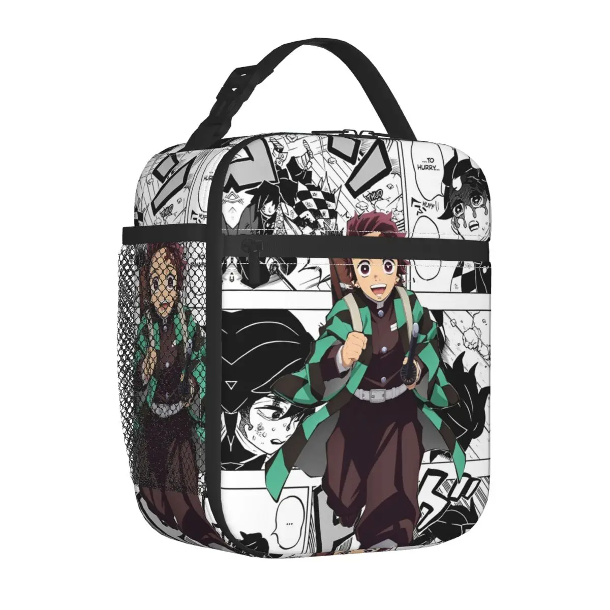 

Demon Slayer Tanjiro Kamado Anime Insulated Lunch Bags Cooler Bag Meal Container Leakproof Lunch Box Tote Bento Pouch Office