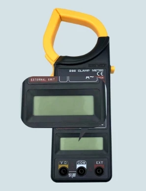 Pinza Amperimétrica Digital Portátil DT266 LCD de 1999 Lecturas, True RMS, Profesional, para Medir Corriente CA/CC, Voltaje, Multímetro, Alicates Amperimétricos
