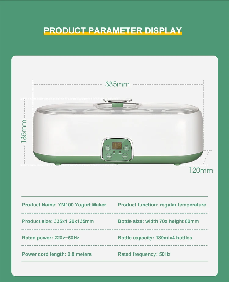 Hurtownia domowego sprzętu kuchennego, maszyna do jogurtu Mini jogurtownica ze stali nierdzewnej Automatyczna elektryczna maszyna do jogurtu/