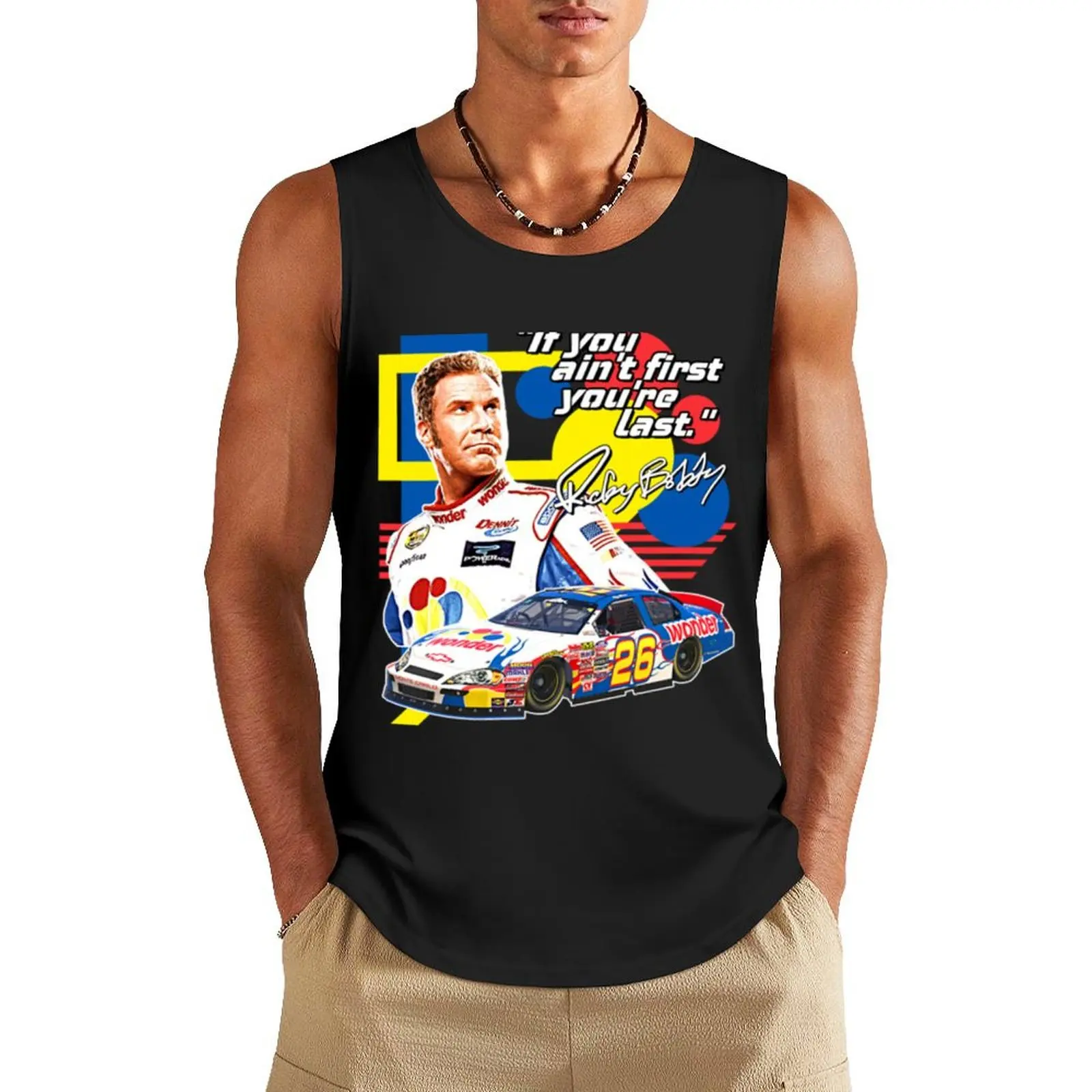 

Ricky Bobby Tank Top gym accessories men gym clothes for man clothes for men gym