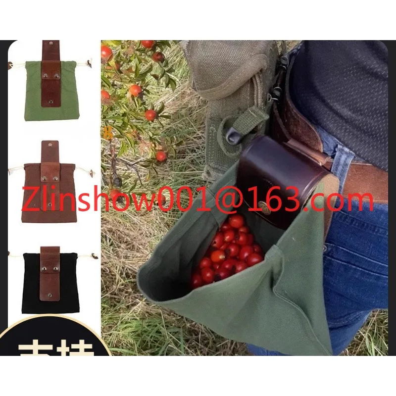 Jungle canvas foraging bags, fruit picking bags Outdoor camping canvas bags Storage bags Portable