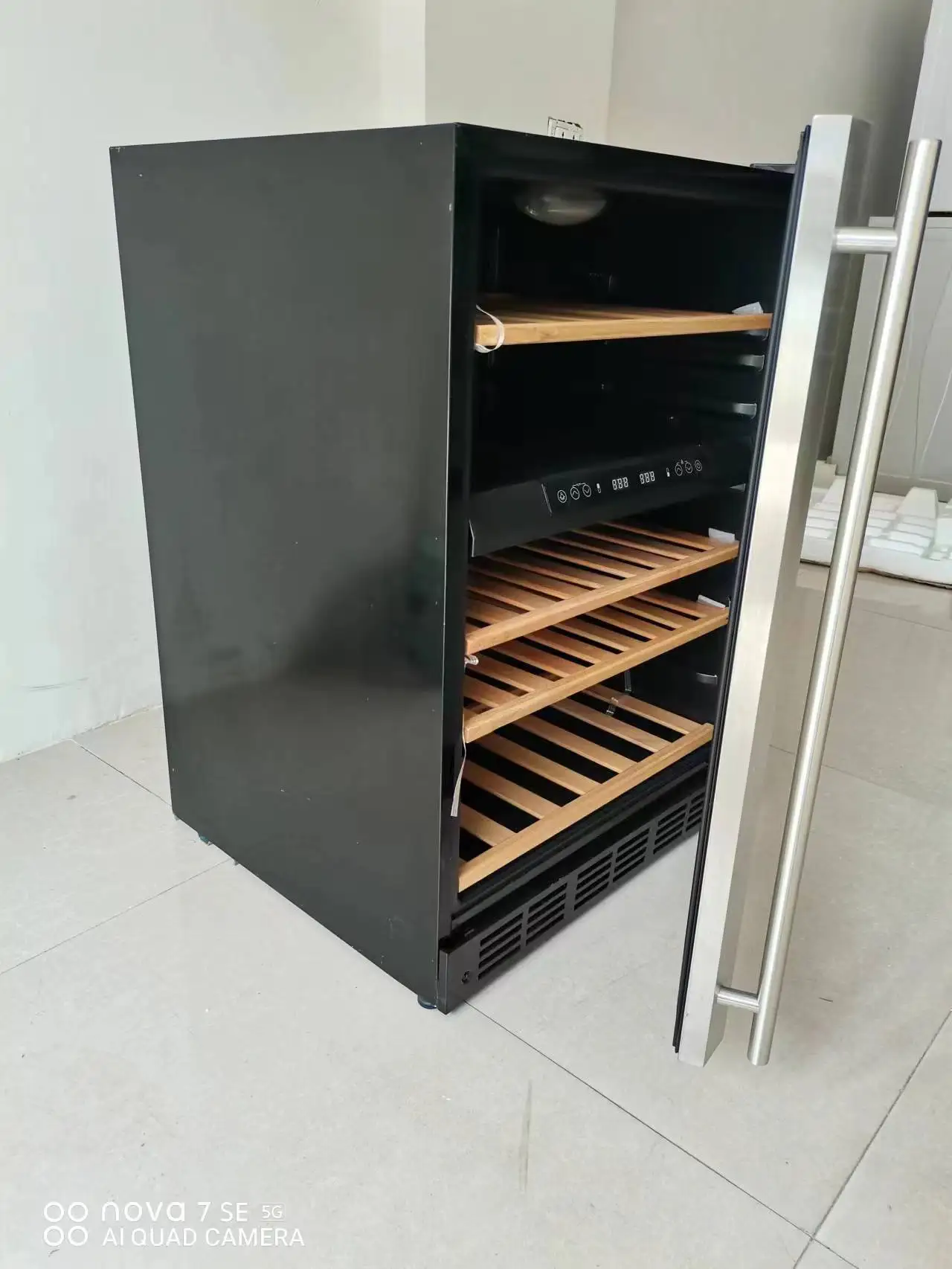 Double Temperature Wine Cabinet Constant Temperature and Humidity Household Preservation Ice Bar Wine Cigar Tea Cabinet