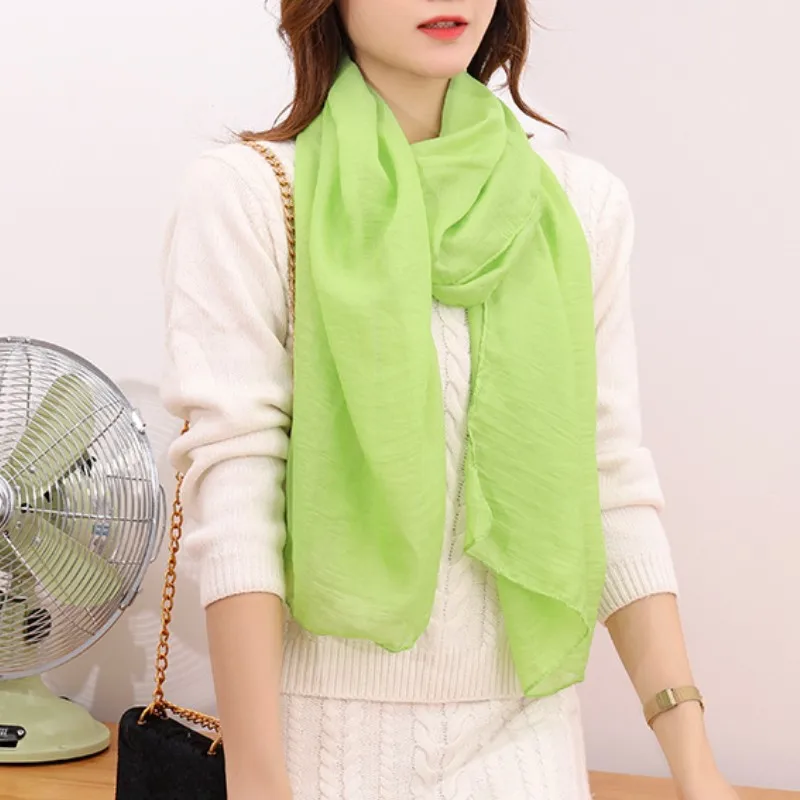 2024 Fashion Women Cotton Linen Scarf Summer Pashmina Shawls And Wraps Long Soft Solid Scarves Female Foulard Muslim Hijab