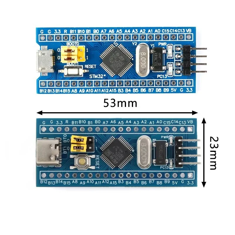 STM32F103C8T6 STM32F030C8T6 APM32F103CBT6 ARM STM32 Micro TYPE-C System Development Board Module For Arduino
