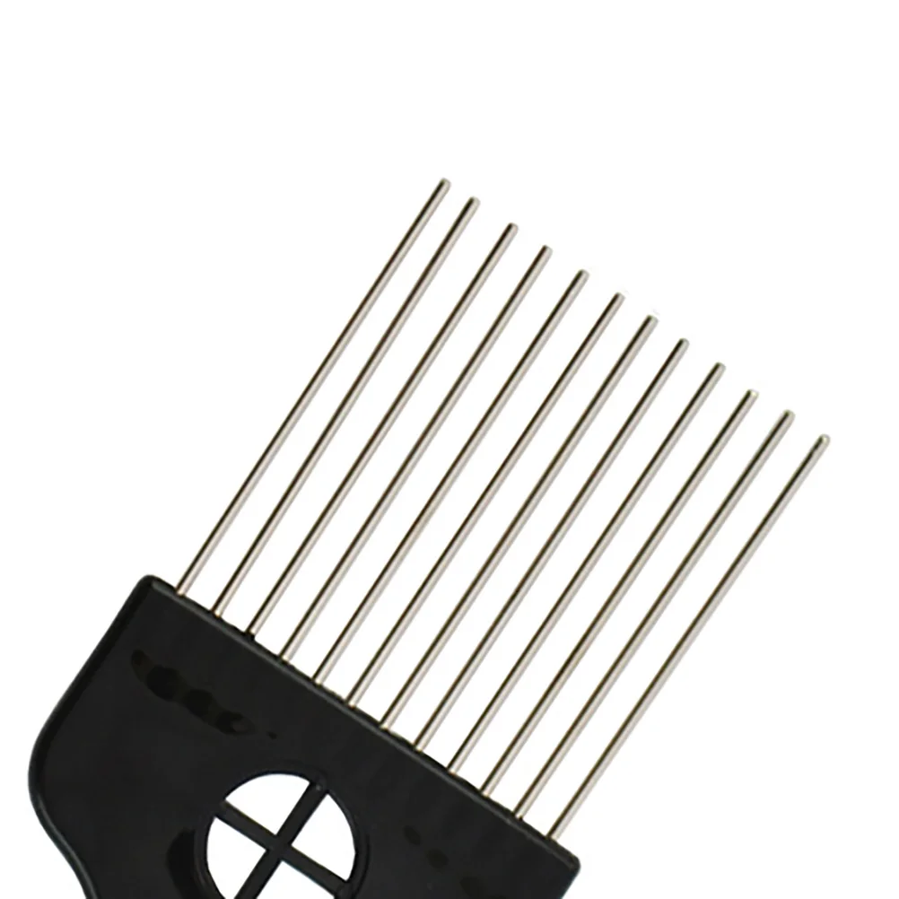 

2pcs Hairdressing Combs Comb Set Durable Metal Plastic Detangle Wet Dry Hair Salon Fashion Hairstyle Professional Tools