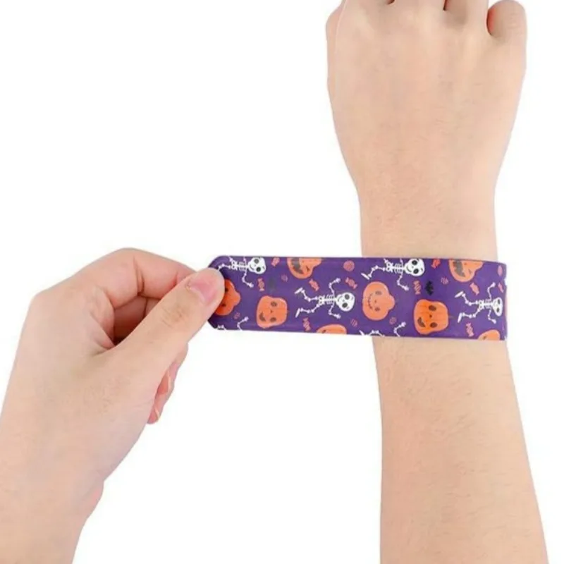 Halloween Clap Ring Bracelet Multi Type PVC Funny Slap Bracelets Sturdy Christmas Celebration Supplies Festival Party Props Gift