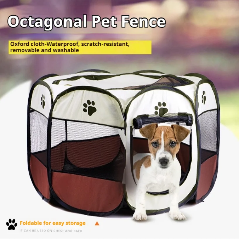 

Four Sided Enclosure for Pet Delivery Room,Removable and Washable Folding Pet Fence,Oxford Cloth,Waterproof Dog Fence, Cat Fence