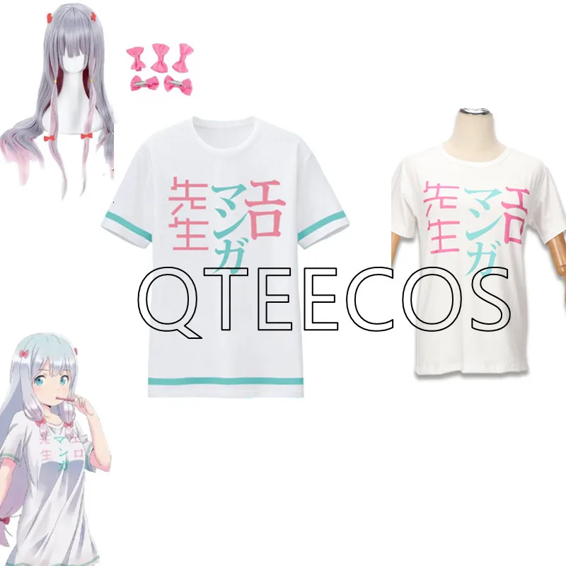 

Anime Sensei T-shirts Izumi Cosplay Costumes Summer Short Sleeve Casual Fancy Cartoon Tops For Grils