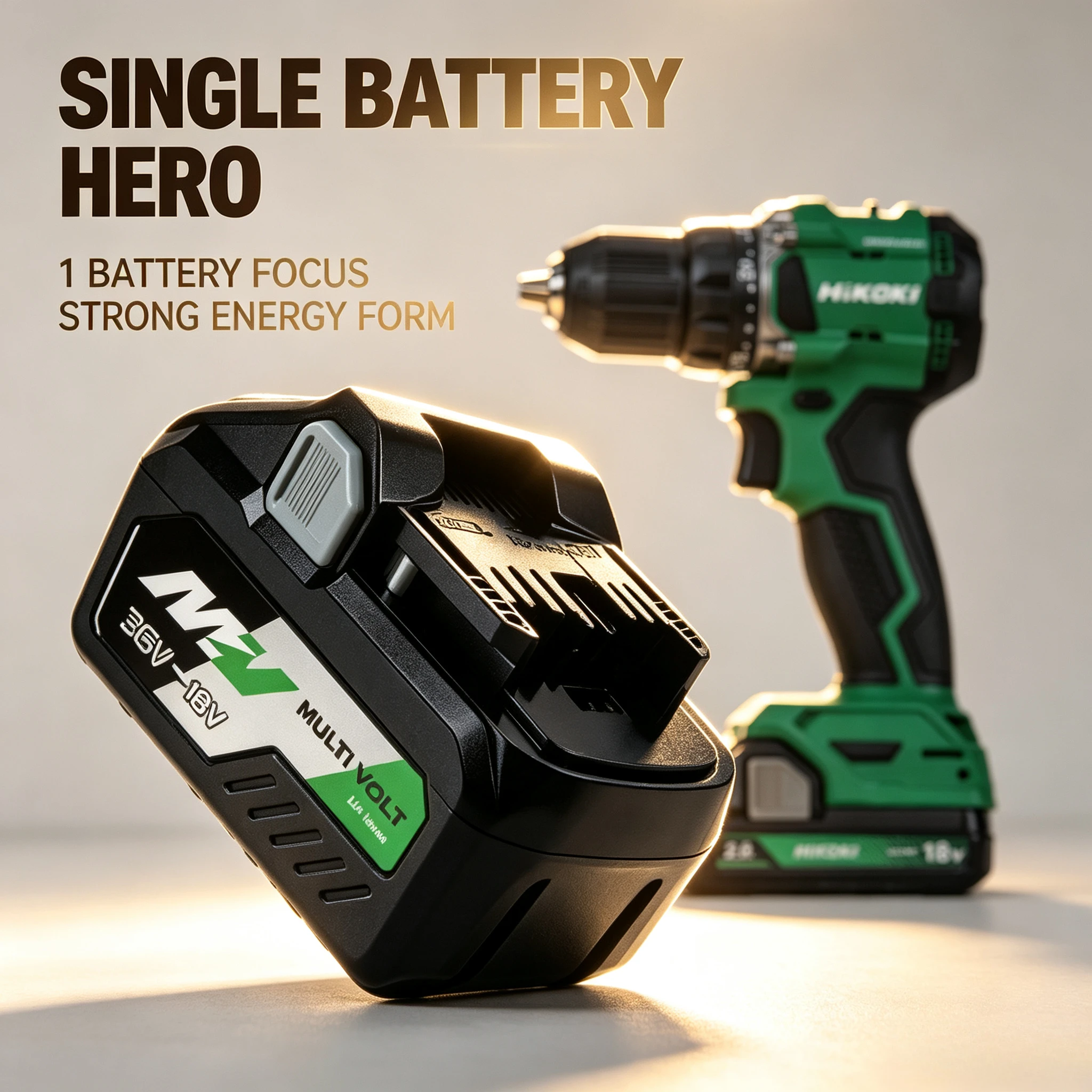 HiKOKI 5.0/8.0Ah 18V/36V Lithium‑Ion Battery,rapid charge response characteristic,for DS18DG handheld brushless job‑site gear