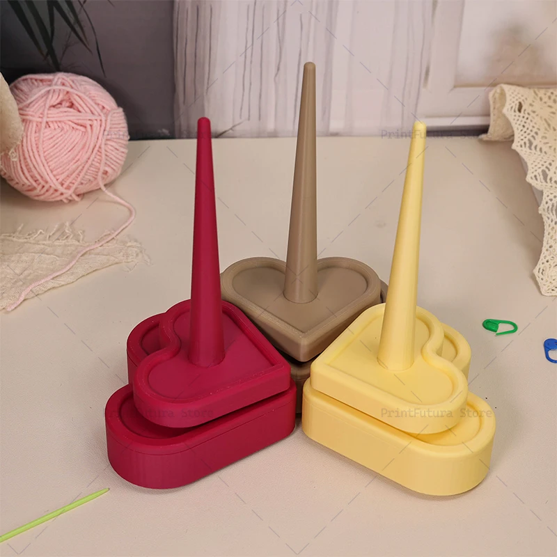 

3D Printed Yarn Spinners/Holders Upgraded Version Vertical Spinning Stand For Textile Wool Agri Plastic Knitting Rotary Tools