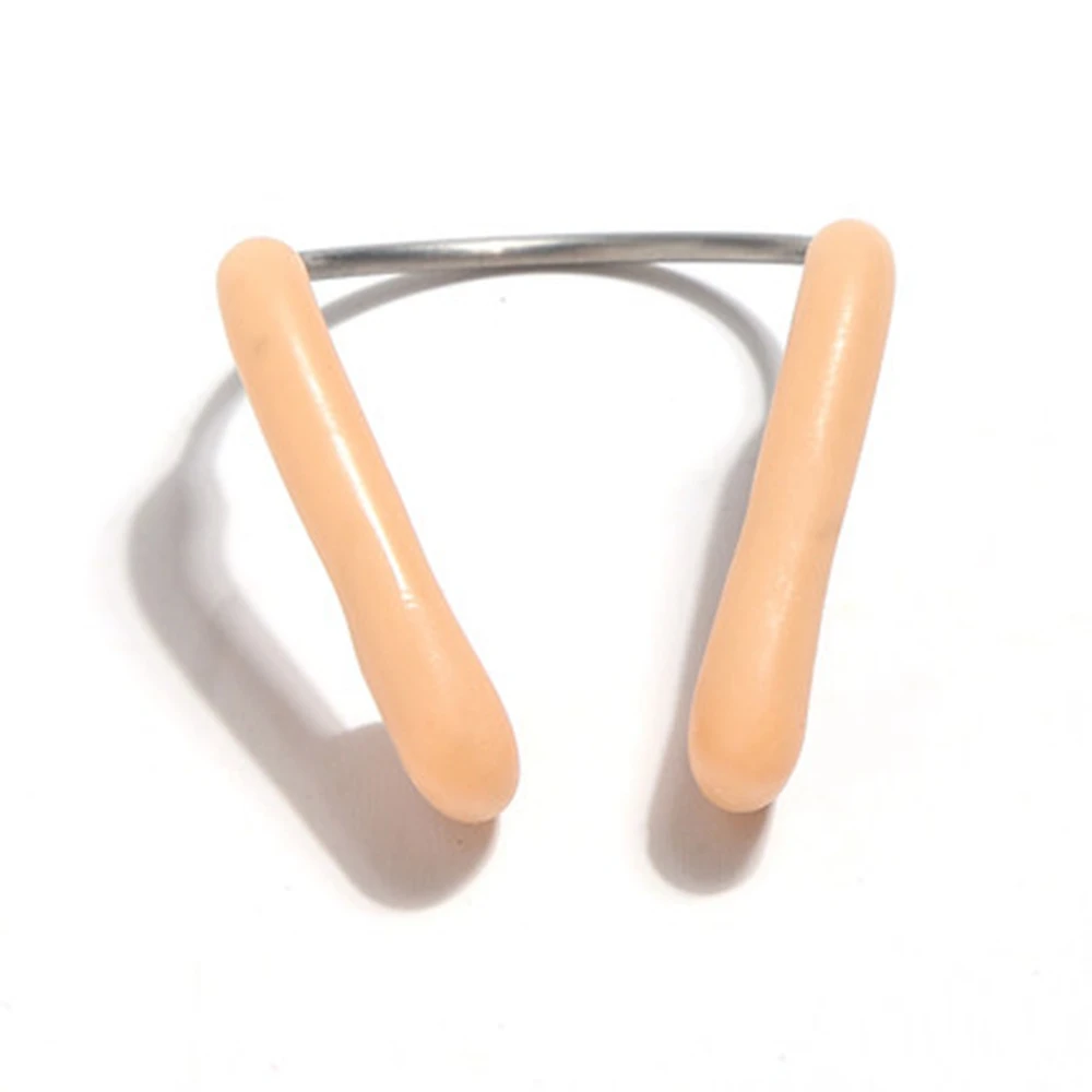 1/2/3 قطعة لون البشرة عدم الانزلاق لينة سيليكون دائم مشبك الأنف الرياضات المائية اكسسوارات معدات السباحة أداة الغوص #5