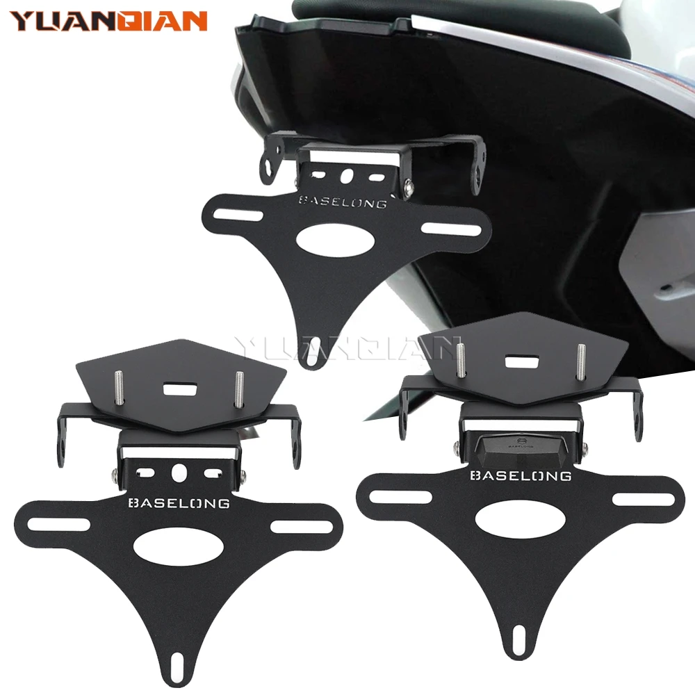 

For BMW S1000R S1000RR 2019-2026 M1000R M1000RR 2021 2022 2023 Motorcycle License Plate Holder Frame with LED Light Accessories