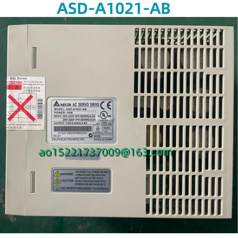 Asd-a1021-ab nouvel essai original d'occasion de 9 couches est 100% OK AC Servo driver ASD-A1021-AB 1KW ASDA1021AB 1000w