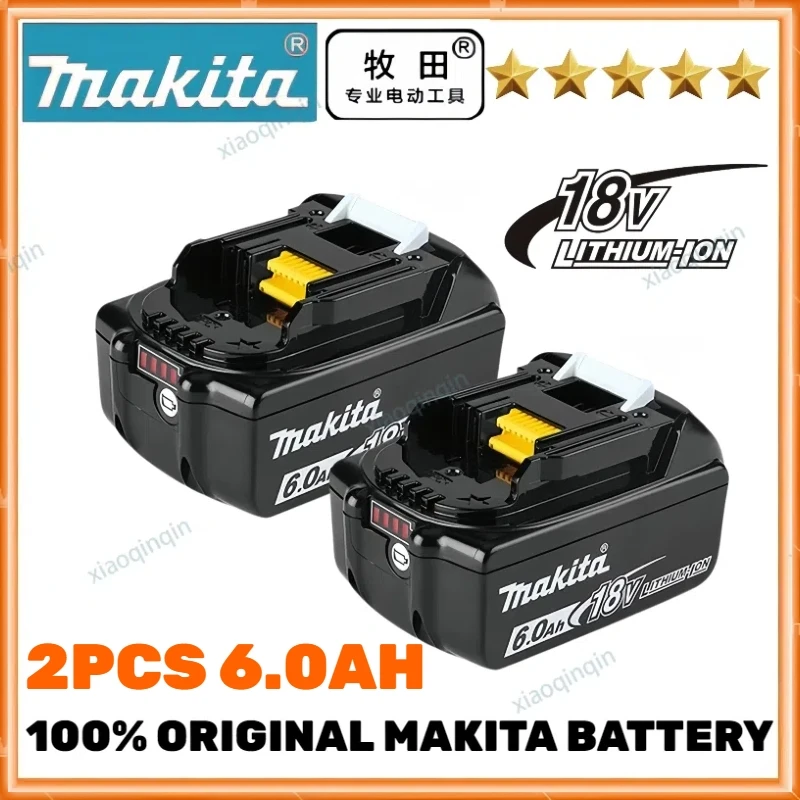 3C certified Makita -100% original 18V 6.0Ah li-ion battery for Makita 18V professional drill tool BL1830B BL1850B BL1860B cell