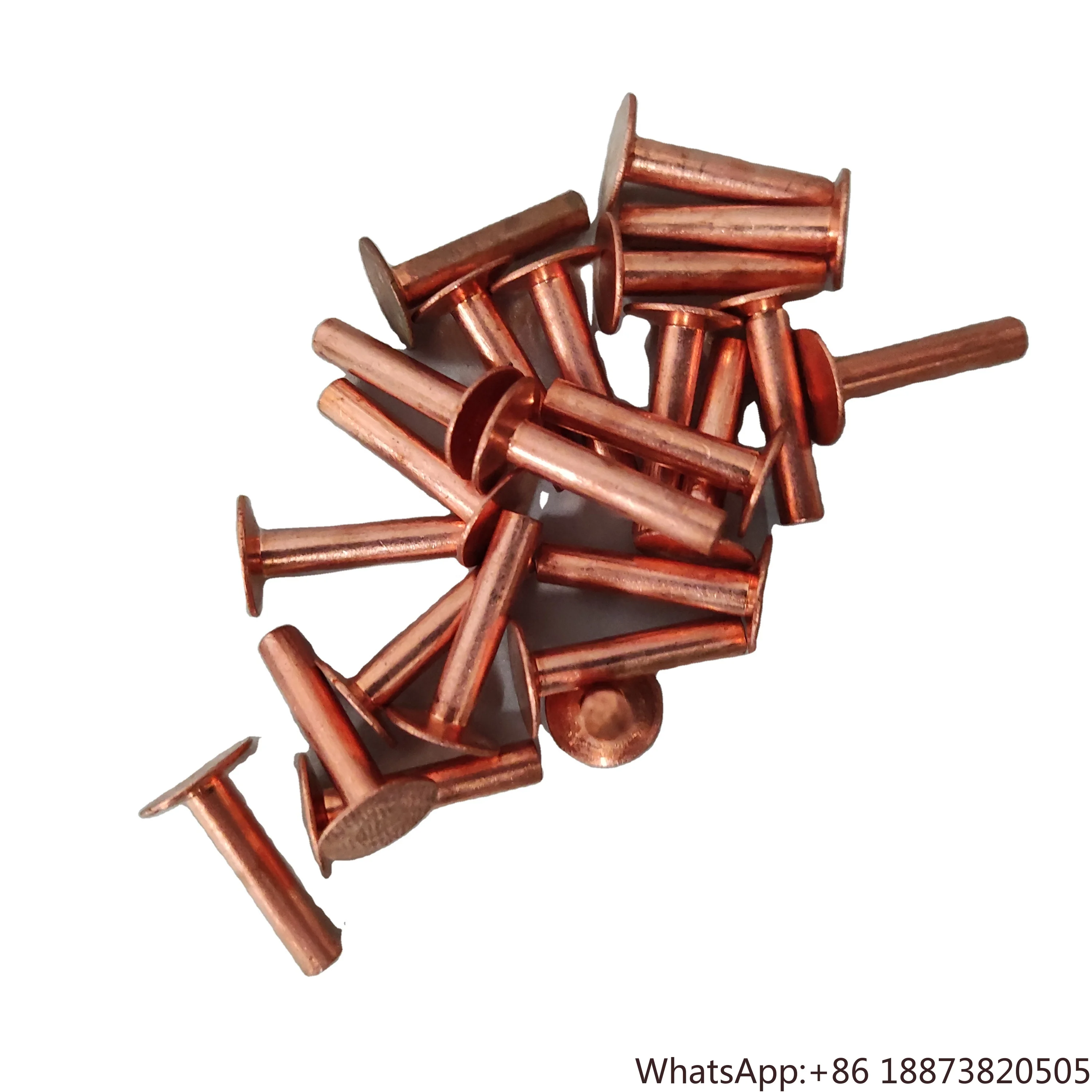 Copper Rivets for Jeans, Jacket, Clothing, Bag, Belt, Strap, Wallets, Keychain, Crafts Making Fhigh performanceteners Kit