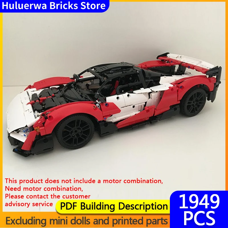 

Speed Racing Car Model MOC Building Bricks Senna Sabre Hypercar Modular Technology Gifts Holiday Assemble Children Toys Suit