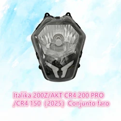 Motorcycle headlight assembly Italika 200Z /AKT CR4 200 PRO/AKT CR4 150 Original parts 2025 (f09010176)