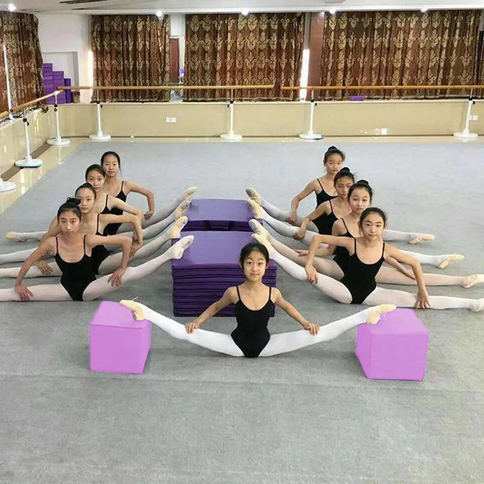 

Квадратный пуфик-табурет Yoga Cube: подставка для ног, кирпич-подушка для офиса, патио, дома, спорта, гостиной, фитнеса