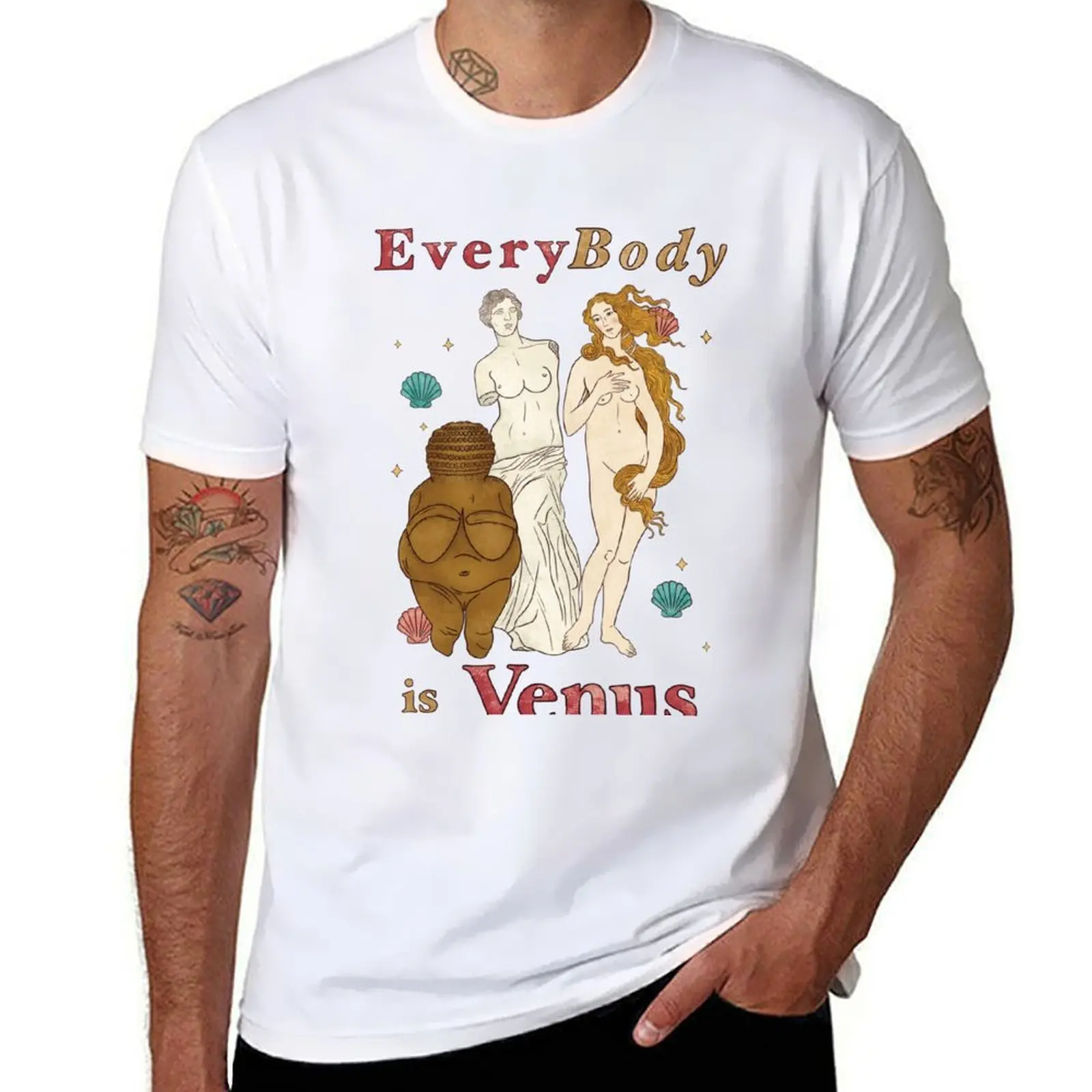 cotton cotton t luxury shirt Art Feminist 100% pack of Venus Venus men shirt - brand Iconic is T-Shirt t EveryBody Figures