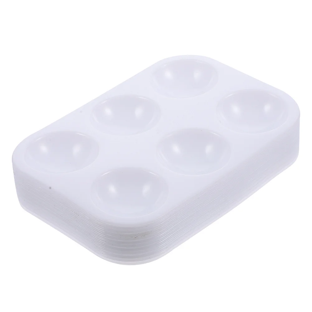 

30Pcs Plastic Watercolor Pigment Palette Reusable Compact Portable Tray for Color Mixing Painting Art Gouache Palette