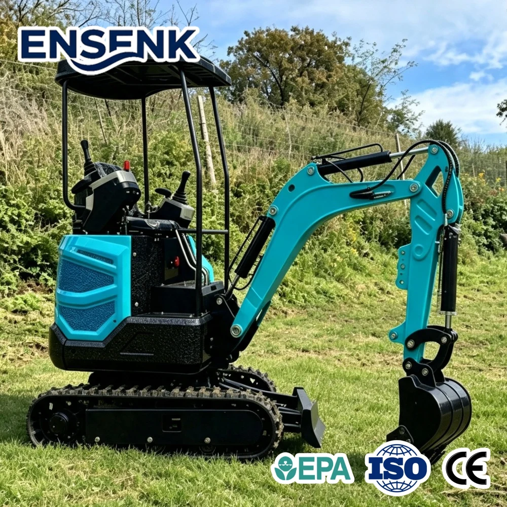 Mini Excavator 1.7Ton Compact With Thumb Clamp Can Be Added For Construction Home Graafmachine Digger With Trencher Tools Sale