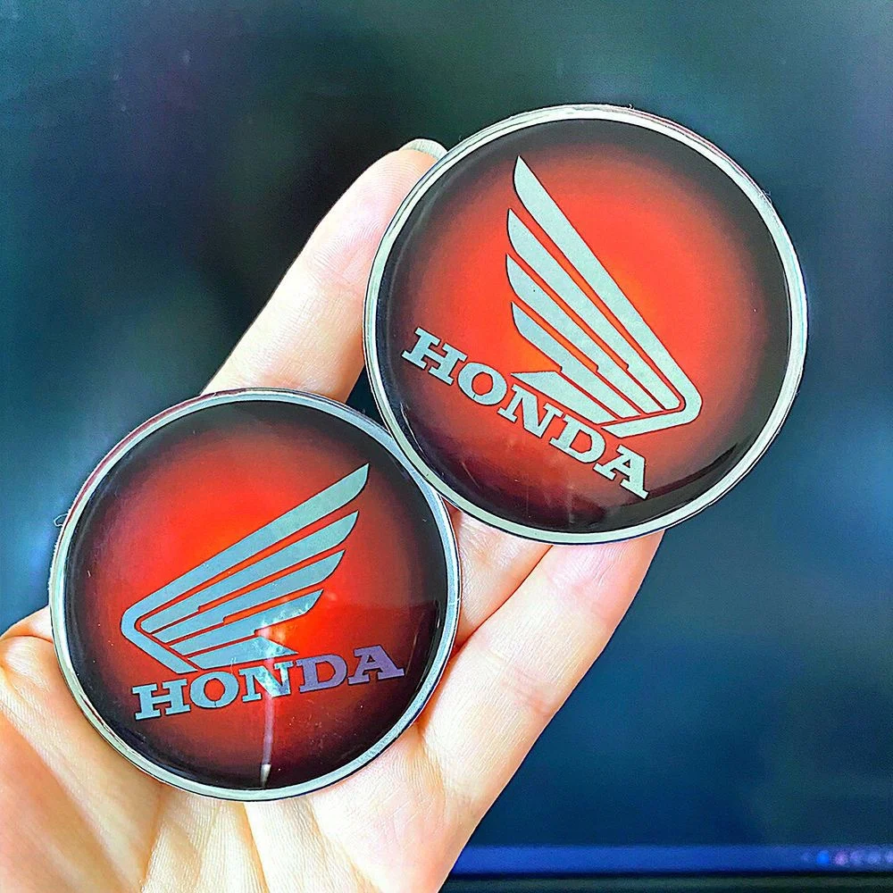 Cocok untuk sepeda motor Honda dengan sayap melingkar Logo stiker tangki bahan bakar 3D karet lunak pelindung matahari, modifikasi tahan air