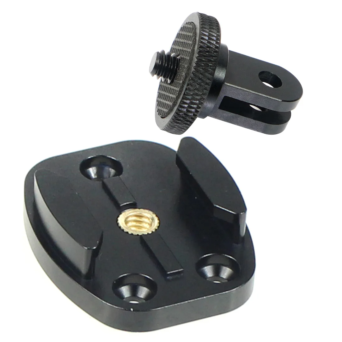 Aluminiumlegierung, Schnellverschluss, Stativhalterung, flache Oberfläche, Schnalle, Basisadapter, 1/4 Gewinde, für Gopro 13 12 Action-Kamera-Zubehör – Detail 14