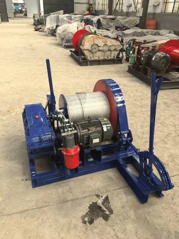 150 Meter Steel Rope Hydraulic Hoist 5ton Dock Pulling Wire Rope Electric Winch With Brake