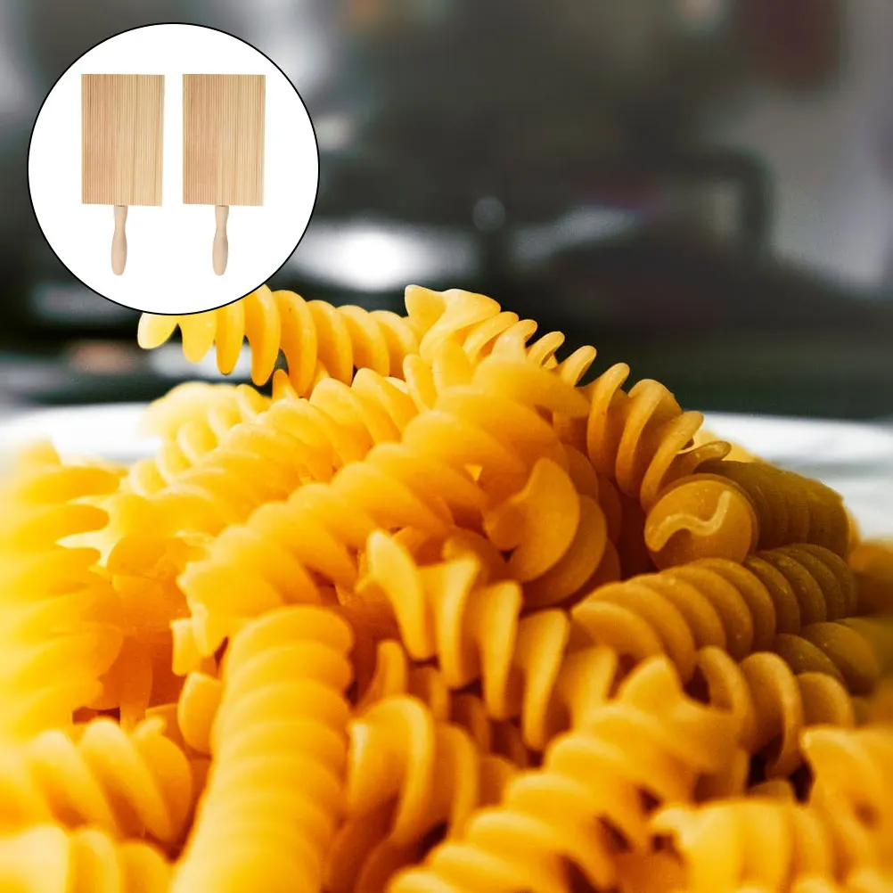 

2 pcs Maker Board Shaanxi Pasta Plate For Gnocchi Cavatelli Pasta Making Tool Kitchen Tools Non-Slip Handle Easy