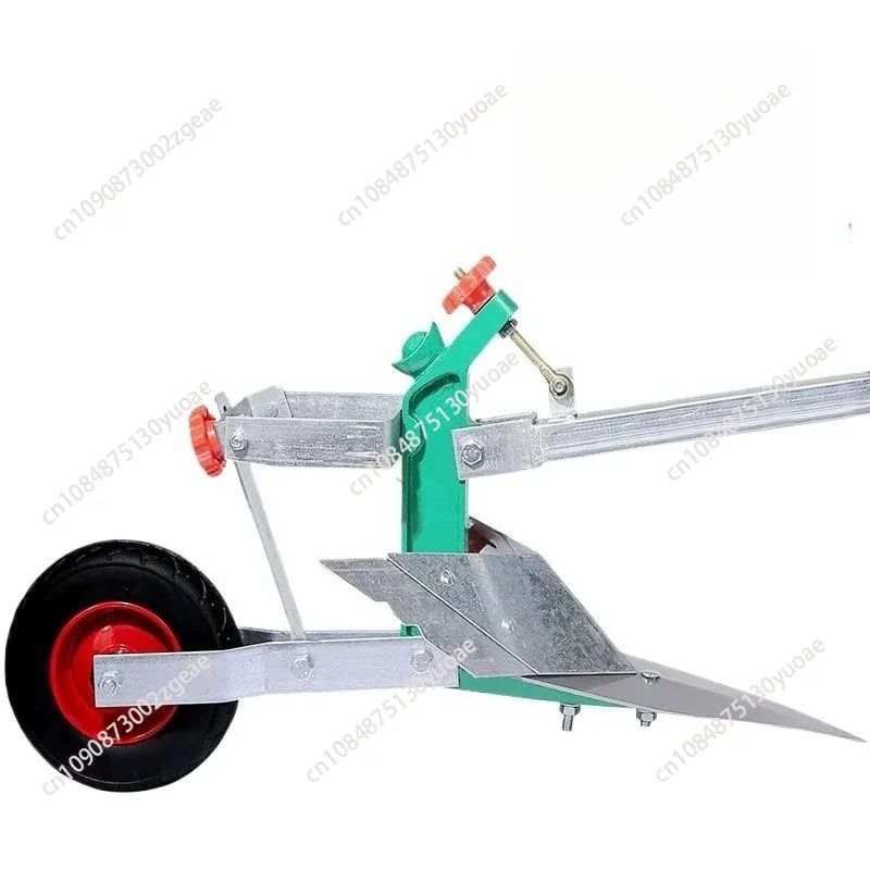 Hand-pulled Plow, Small Ditching Tool, Ridge Making Micro Tiller,agricultural Hoe,soil Cultivating and Loosening Tillage Machine