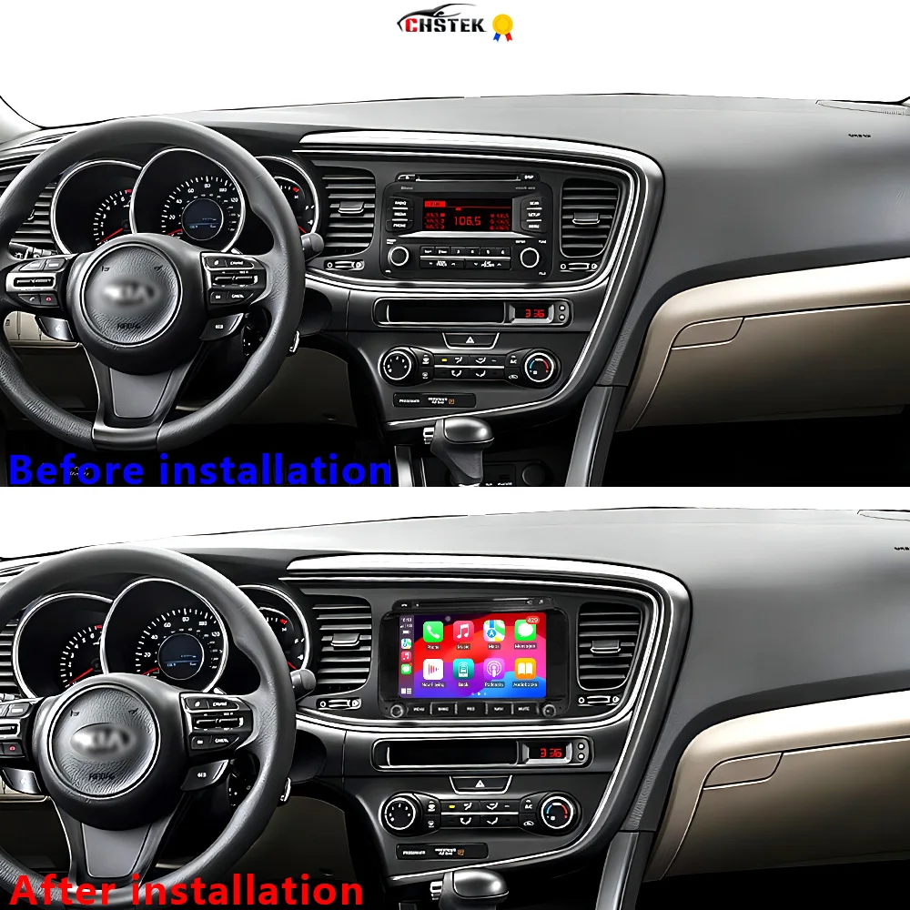 CHSTEK Car Radio Android 13 For Kia Optima K5 TF 2014 2015 2016 Carplay Navi GPS WIFI Bluetooth 4G Multimedia Player Autoradio