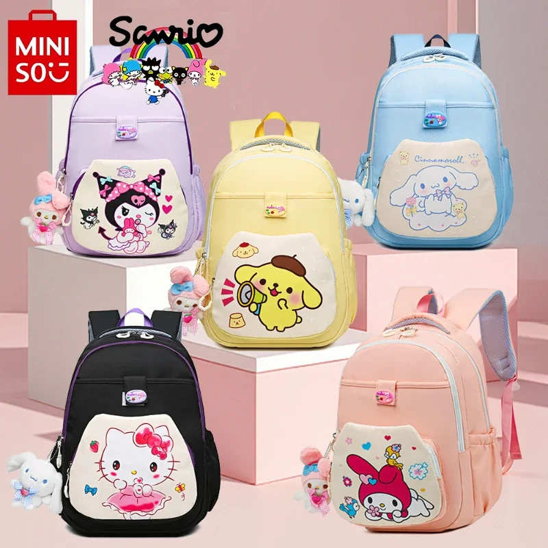 Sanrio กระเป๋าเป้นักเรียนสะพายหลังแฟชั่น, ใหม่กระเป๋าเป้สะพายหลังของของผู้หญิงที่มีคุณภาพสูงการ์ตูนกระเป๋าเป้สะพายหลังสำหรับเด็กผู้หญิงจุของได้มาก