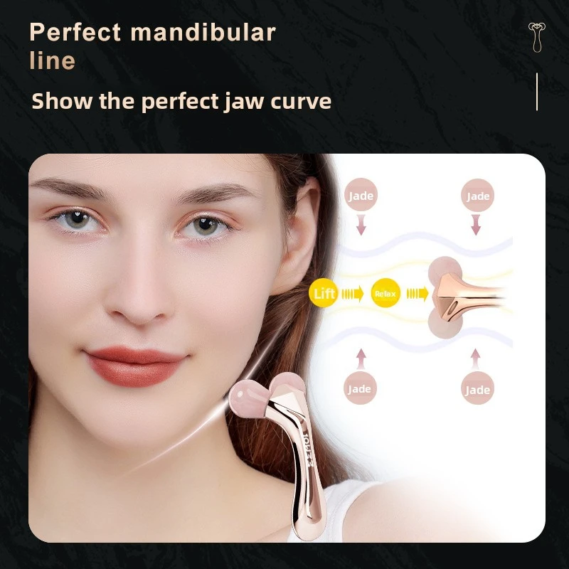 Jade massageador facial rolo de massagem para rosto corpo pescoço olhos guasha raspagem placa anti-rugas beleza cuidados com a pele ferramentas