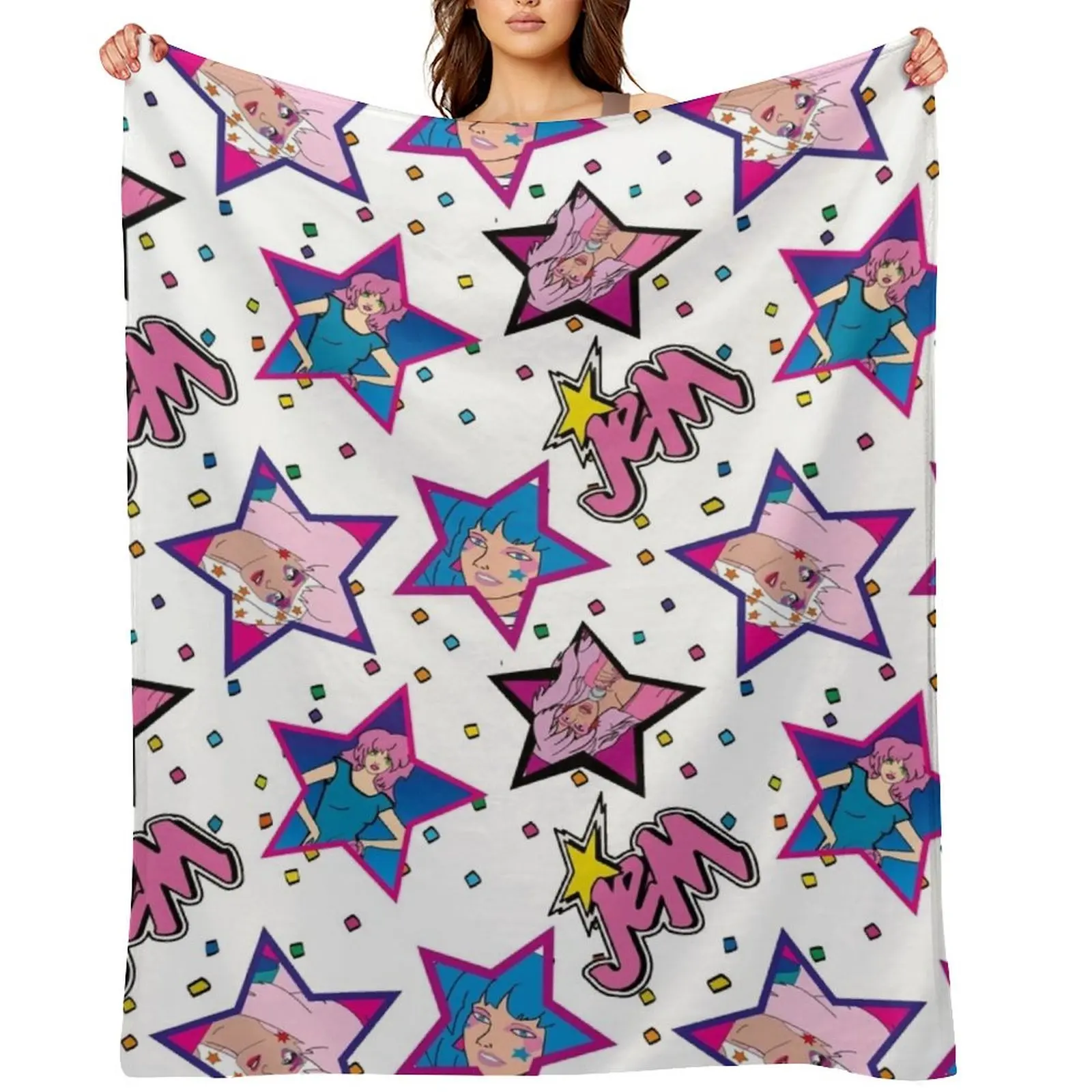 

jem and the holograms Throw Blanket decorative Extra Large Throw Warm halloween Blankets