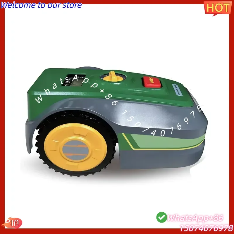 2026 PDM02 Industrial HOME GARDEN YARD SMART REMOTE CONTROL 18V Cordless Battery Operated Automatic Lawnmower 30-60mm
