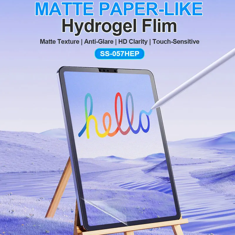 SUNSHINE SS-057HEP Matte Hydrogel Flim Anti-Glare | HD Clarity | Touch-Sensitive Compatible with Screens up to11 Inches