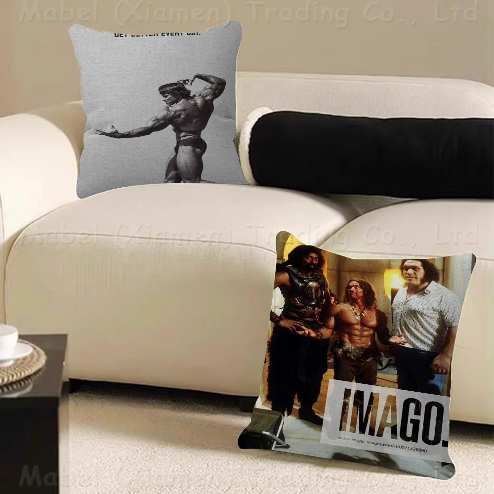 

Arnold Schwarzenegger Pillowcase Toon Gift Cushion Cover Bedroom Home Sofa Chair Seat Decor Pillow Case