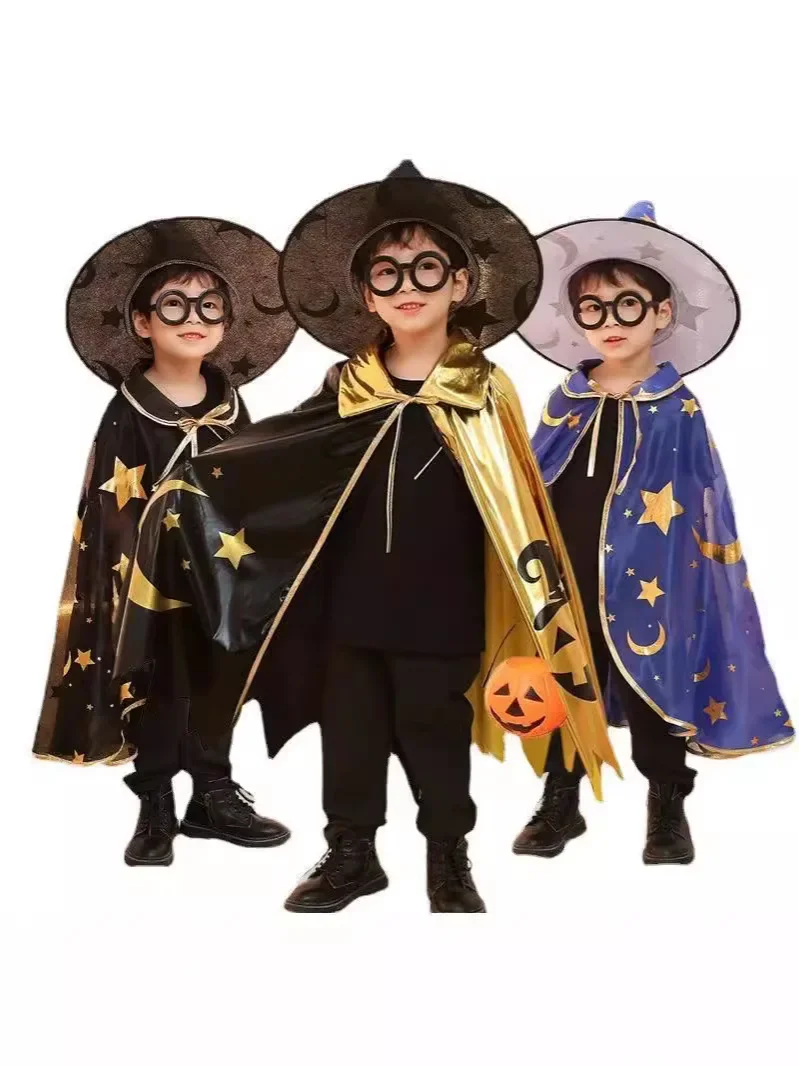 Everak Star Moon Cosplay para niños, Halloween Transfronterizo, Mago, Nouveau, 2024