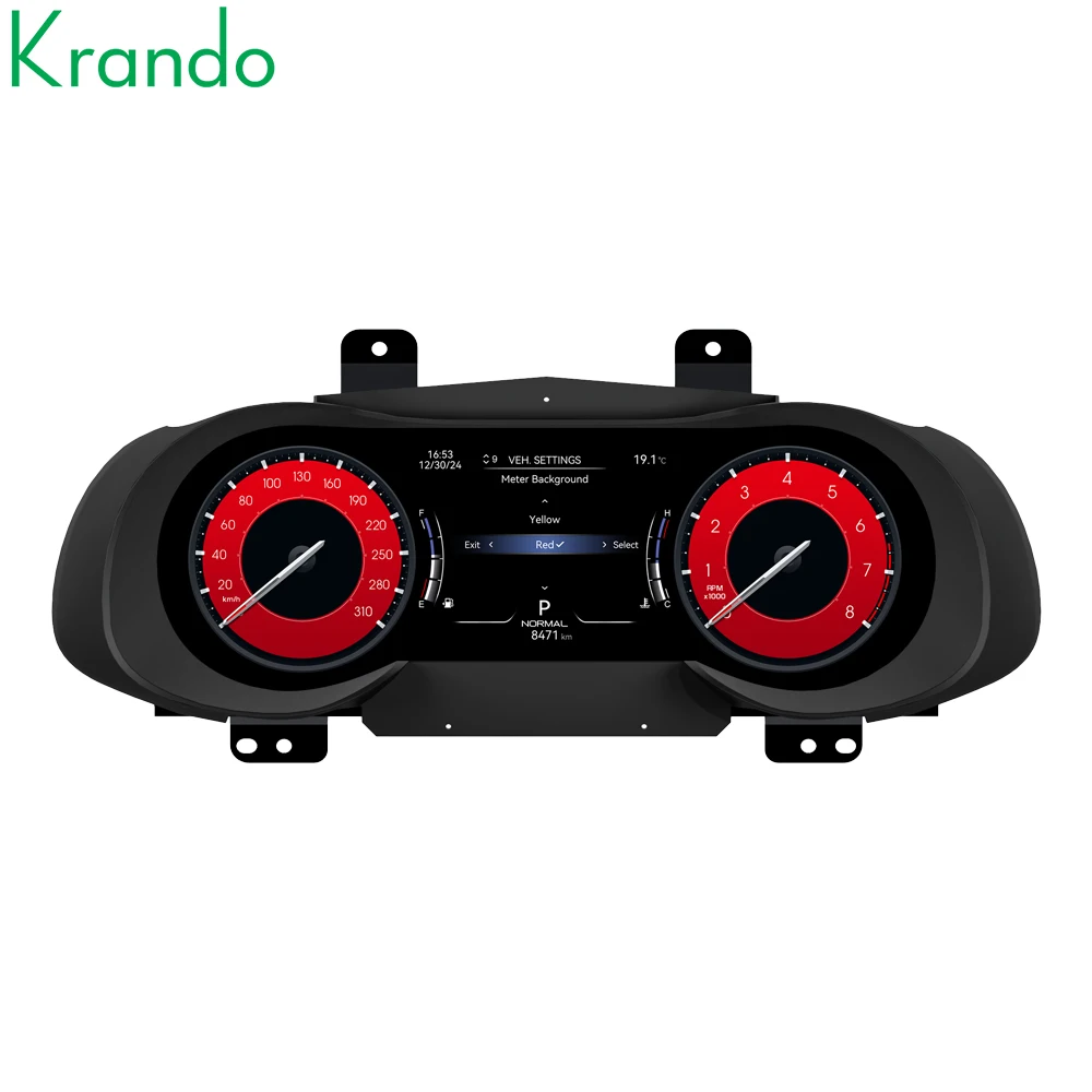 

Krando 12.3'' Car Digital Cluster Dashboard For Maserati Quattroporte 2013-2020 Linux cockpit LCD Speedometer dashboard Virtual