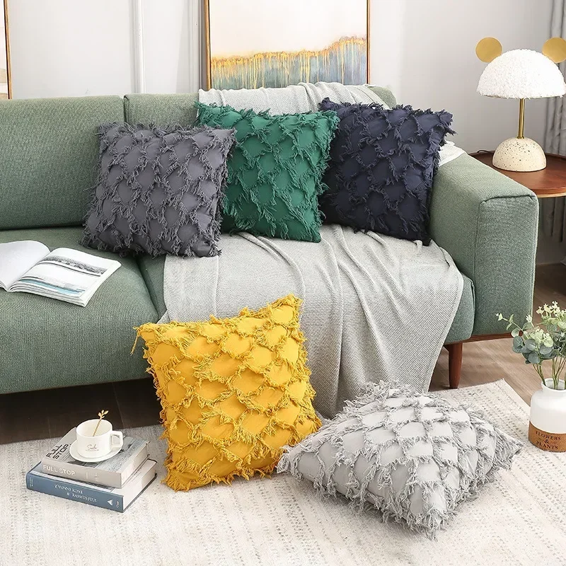 30x50/45x45/50x50cm Soft Decor Plush Pillow Cozy Cushion Cover Home Decor Throw Pillow Cover Living Room Bedroom Sofa Christmas
