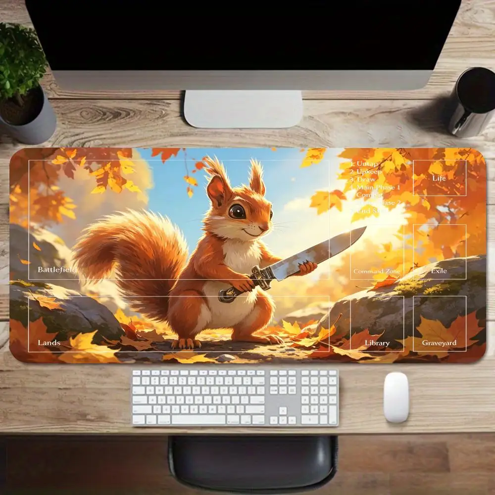 Stable anti-slip oversized desk mat delicate HD printed picture soft inner natural rubber game mouse pad